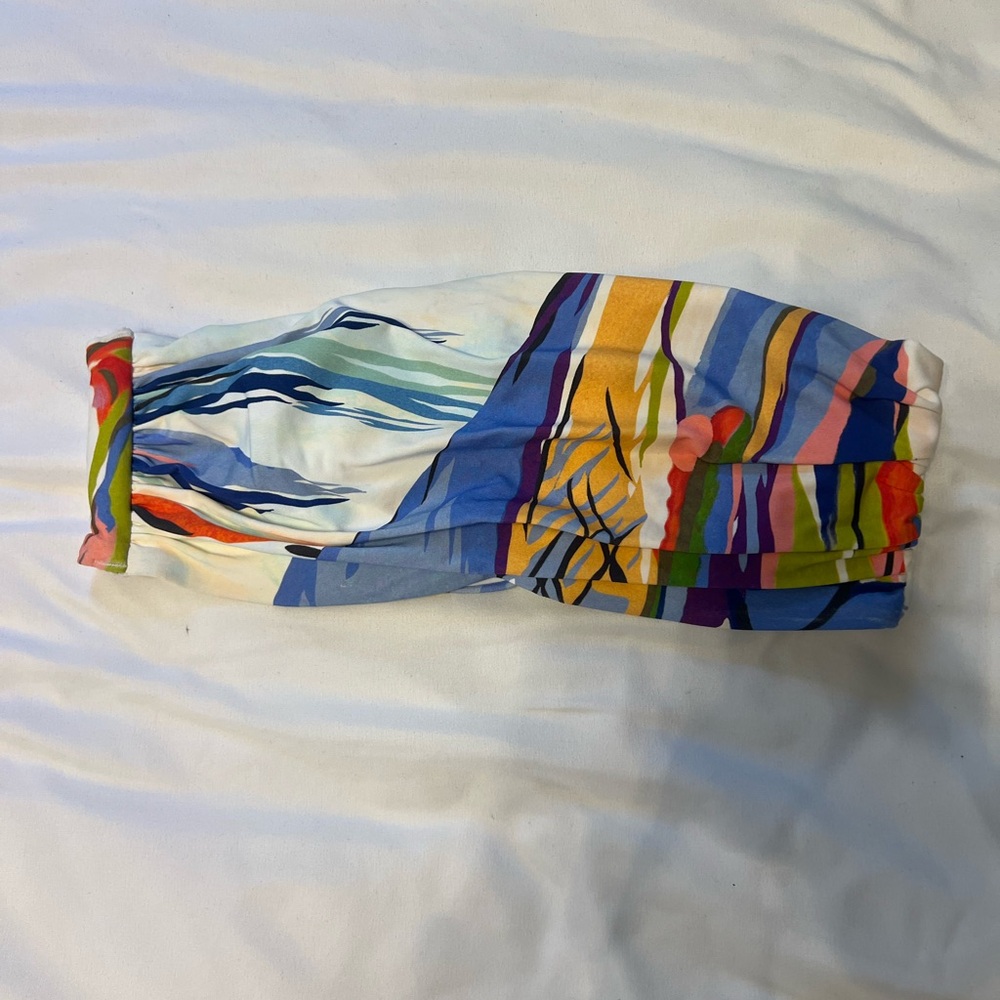 Calia Colorful Abstract Underwire Bikini Top